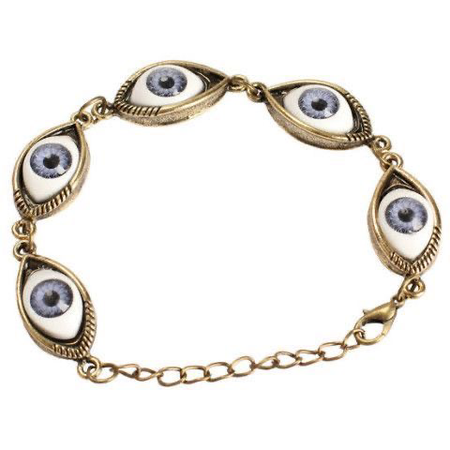 gold eye bracelet
