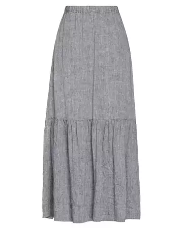 Purotatto Maxi Skirt in Gray | Lyst