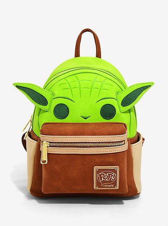 Loungefly Funko Pop! Star Wars Yoda Figural Mini Backpack