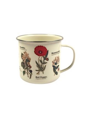 cup with flowers