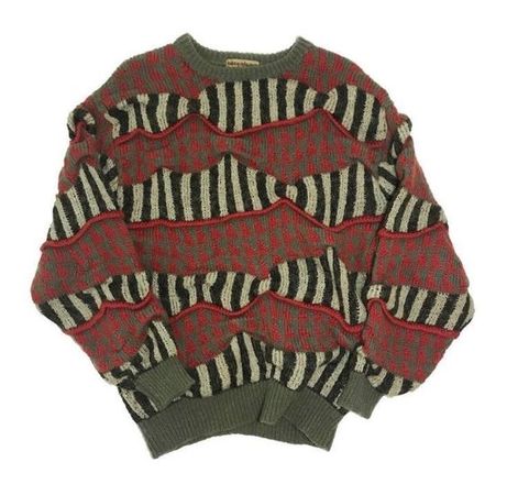 Striped sweater vintage knitted