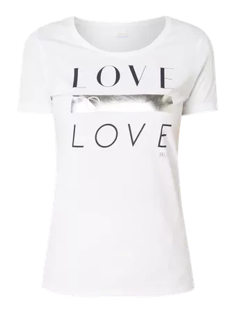 BOSS-CASUAL T-Shirt mit Message-Print in Weiß online kaufen (9813442) ▷ P&C Online Shop