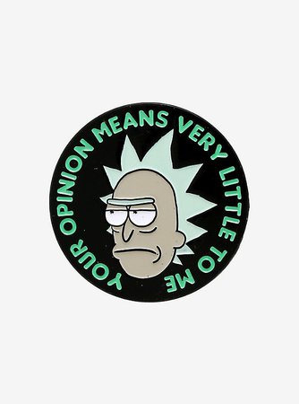 Rick And Morty Rick Opinion Enamel Pin