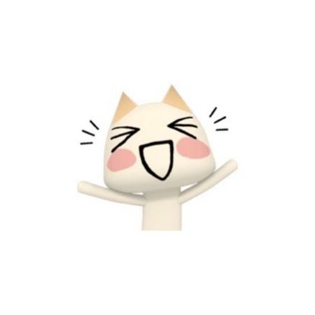 cute happy white cat filler