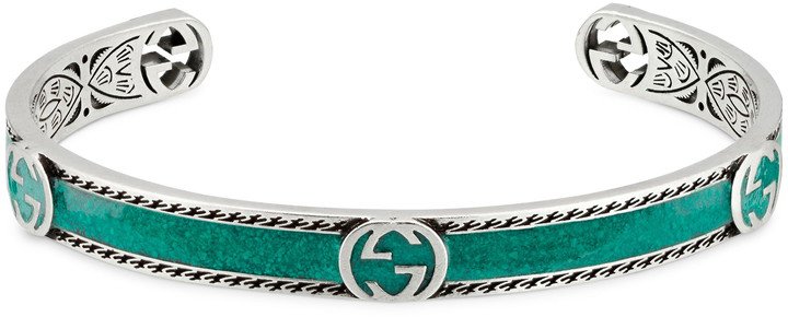 Interlocking-G Sterling Silver Cuff Bracelet
