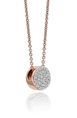 Monica Vinader Ava Diamond Button Pendant Necklace | Nordstrom