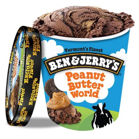 Ben & Jerry's Peanut Butter World Ice Cream - 16oz : Target