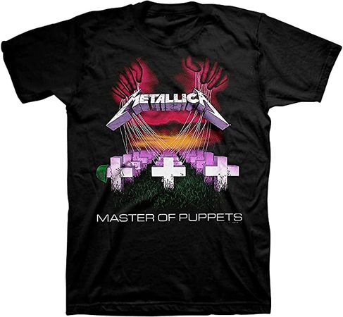 Amazon.com: Metallica Men's Master of Puppets T-Shirt, Black, Medium : Clothing, Shoes & Jewelry