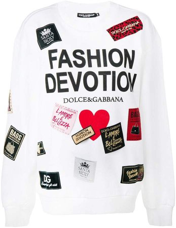 Fashion Devotion print sweatshirt