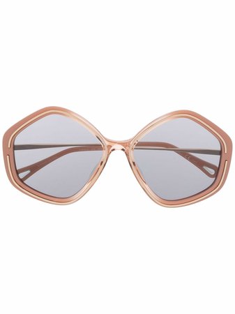 Chloé Eyewear Kheene oversize frame sunglasses - FARFETCH