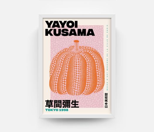 Yayoi Kusama Pumpkin Art Print Digital Download Kusama | Etsy