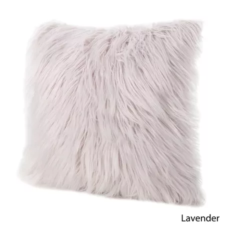 Cianan Faux Furry Pillow by Christopher Knight Home - Free Shipping On Orders Over $45 - Overstock - 24044424