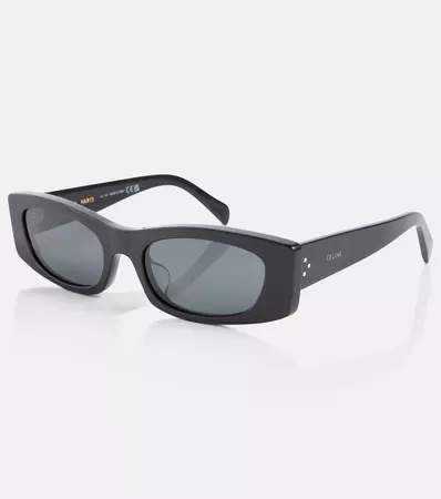 Rectangular Sunglasses in Black - Celine Eyewear | Mytheresa
