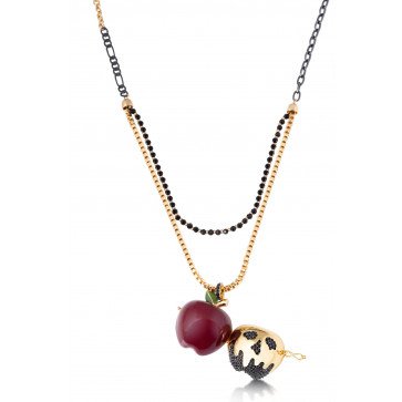 Disney Snow White Large Poison Apple Locket Necklace at Couture Kingdom UK