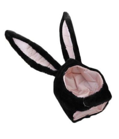black bunny ear hat