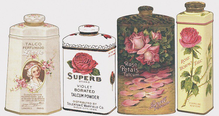 thevintagefawn: 🥀 Antique talcum powders - burned out, still glowing