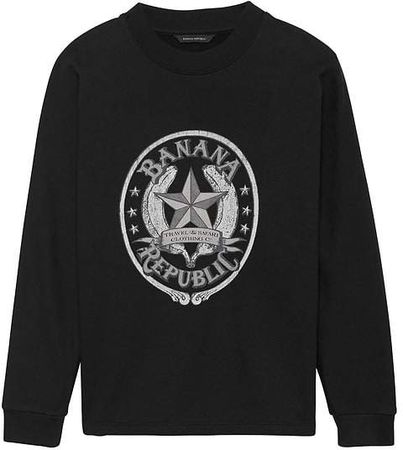 JAPAN ONLINE EXCLUSIVE French Terry Dolman-Sleeve Star Logo Sweatshirt