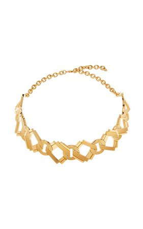 Anita Gold-Plated Collar Necklace By Leda Madera | Moda Operandi