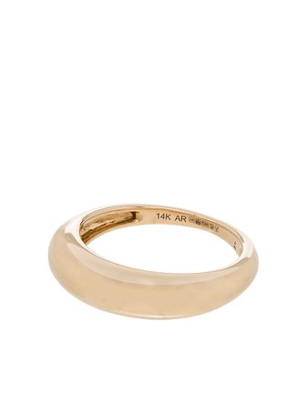Adina Reyter 14kt Yellow Gold Polished Stackable Ring - Farfetch