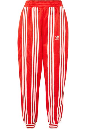 adidas Originals | + Ji Won Choi striped cotton-blend jersey track pants | NET-A-PORTER.COM