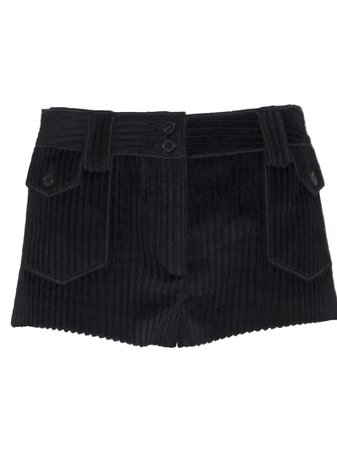 Saint Laurent Vintage Corduroy Micro Shorts