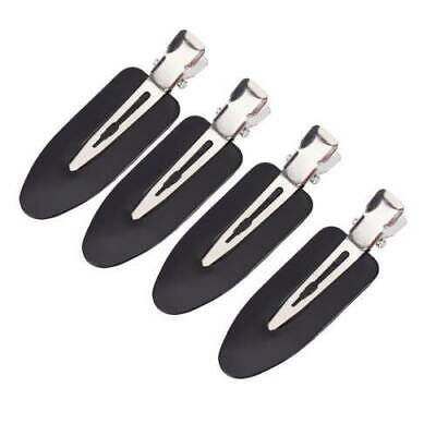 4pcs Black No Bend Crease Mark Hair Clips Barrettes For Make Up Styling Durable | eBay