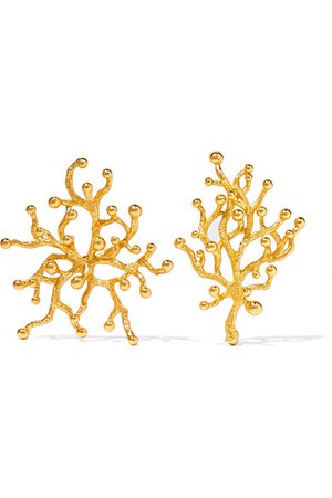 Pacharee | + Pach Tach gold-plated earrings | NET-A-PORTER.COM