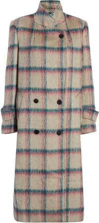 Michelle Waugh The Melanie Double-Breasted Plaid Coat