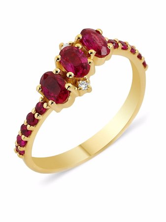 Gfg Jewellery 18kt Geelgouden Ring - Farfetch