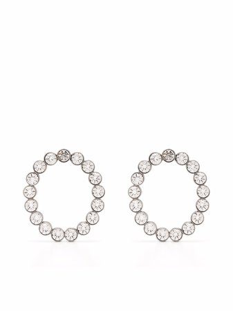 Balenciaga Dot Oval Earrings - Farfetch