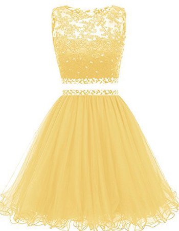 Yellow Two Piece Dress