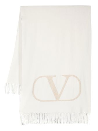 Valentino VLogo Signature Wool Scarf - Farfetch