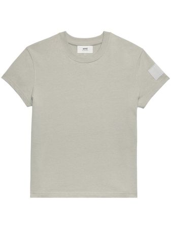 AMI Paris Patch Cotton T-Shirt - Farfetch