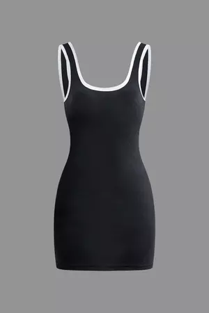 Contrast Tank Mini Dress – Micas