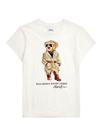 Polo Ralph Lauren Safar Bear Cotton T-Shirt | SaksFifthAvenue