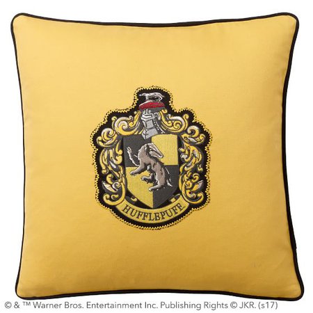 HARRY POTTER™ House Patch Hufflepuff™ Pillow Cover | PBteen