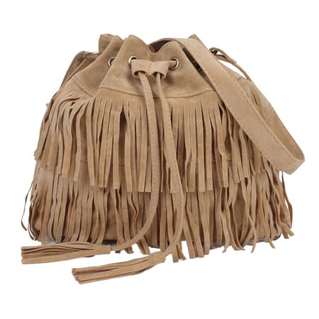 Women's Messenger Across Bags Large Capacity Messenger Bags Fringed Bucket Purse Tassel Faux Suede Shoulder Bag-in Shoulder Bags from Luggage & Bags on Aliexpress.com | Alibaba Group