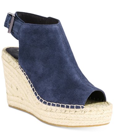 Kenneth Cole New York Women's Olivia Espadrille Peep-Toe Wedges & Reviews - Wedges - Shoes - Macy's