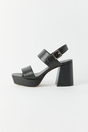 UO Rachel Faux Leather Strappy Platform Heel | Urban Outfitters