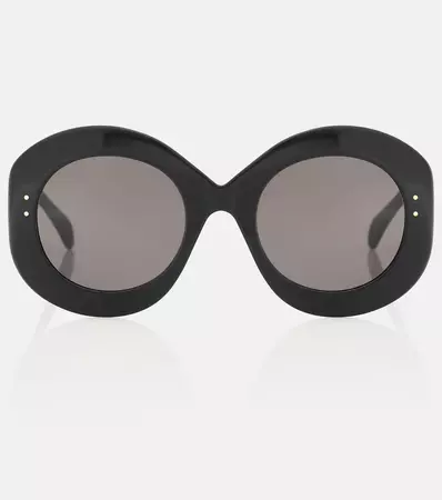 Oval Sunglasses in Black - Alaia | Mytheresa