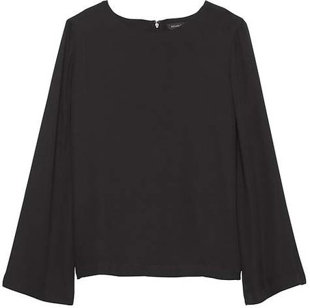 Solid Bell-Sleeve Top