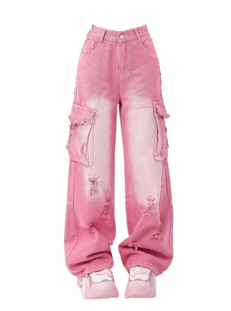 https://belchic.shop/en-us/products/rayohopp-pink-jeans-womens-summer-washed-old-loose-hole-design-sweet-cool-hot-girl-style-casual-pants?variant=42658602909871