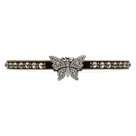 Crystal studded butterfly choker | Gucci