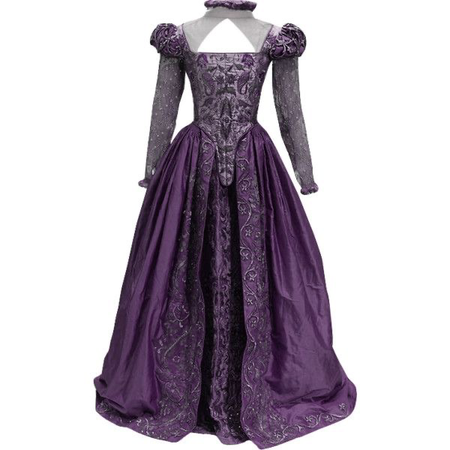 purple fantasy gown