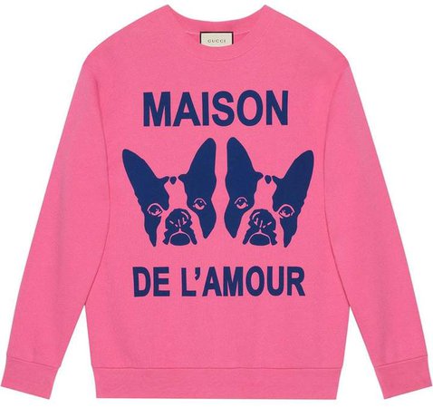 Maison de l'Amour sweatshirt with Bosco and Orso