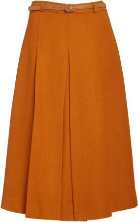 Sea Rizzo Recycled Wool Pleated Skirt