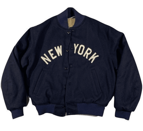 navy NY bomber jacket