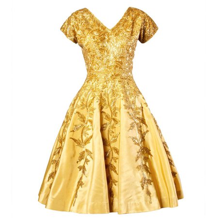 Gold Cocktail Dress 1