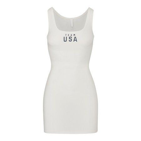 Olympic Capsule Tank Dress - White | SKIMS