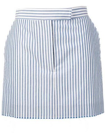 Thom Browne Raw Edge Bar Stripe Miniskirt $540 - Shop SS19 Online - Fast Delivery, Price